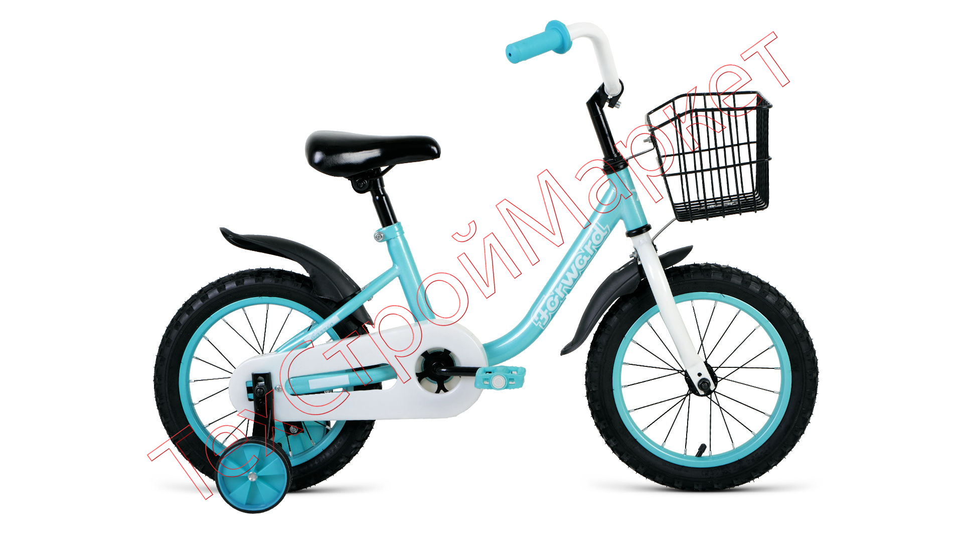 Велосипед Forward BARRIO 14 14"  2020-2021, бирюзовый, 1BKW1K1B1004