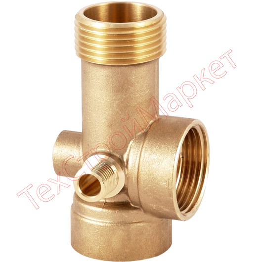 Латунный переходник с 5 подключениями (1''M, 1''F, 1/4''M, 1/4''F, 1''F)