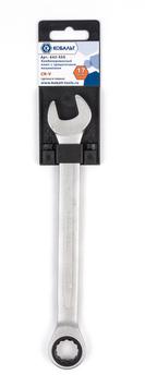 Ключ комбинированный трещоточный КОБАЛЬТ 17 мм Cr-V