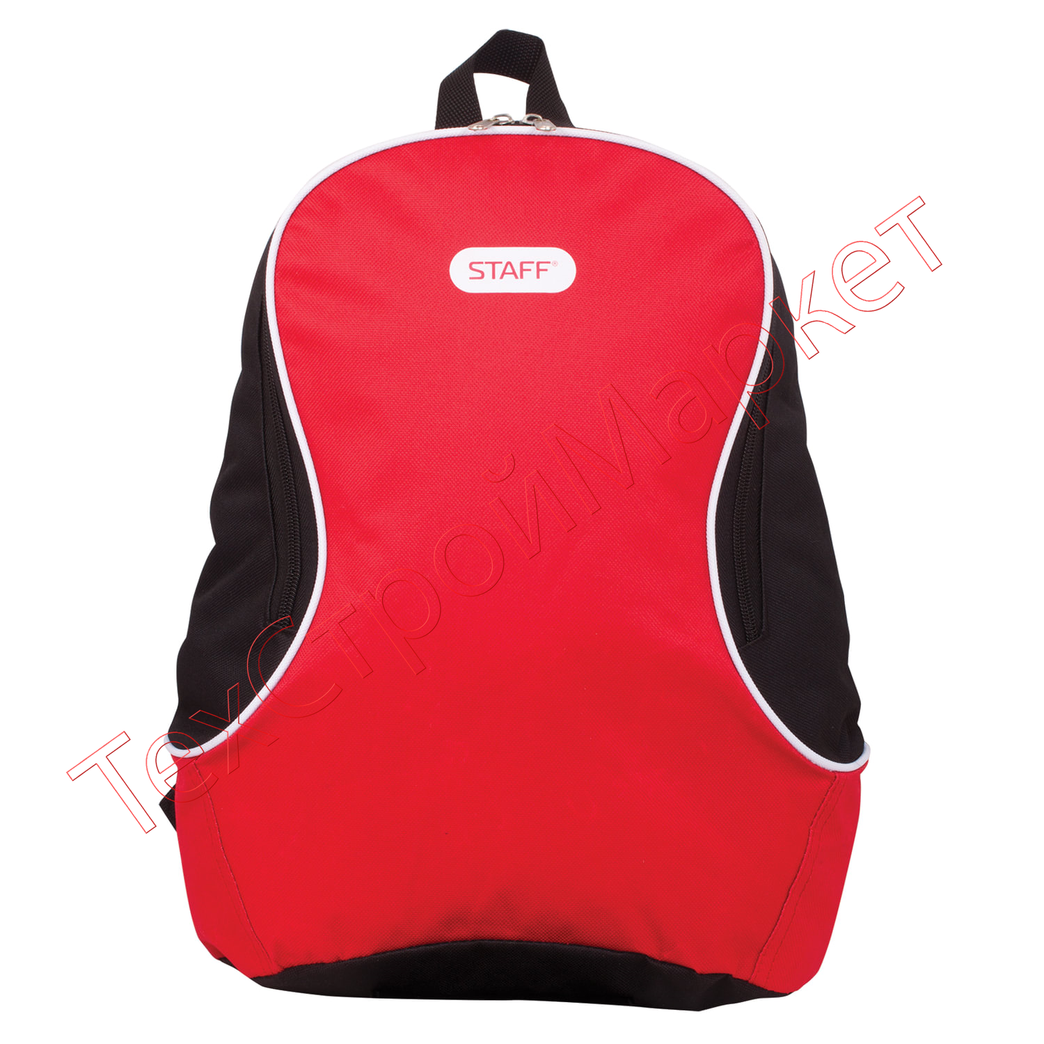 Рюкзак STAFF FLASH универсальный, красно-черный, 40х30х16 см, 226372