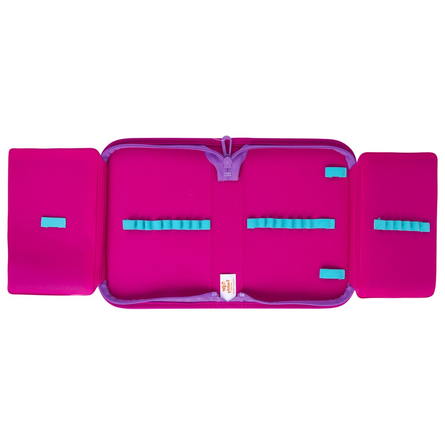 Пенал TIGER FAMILY 1 отделение, 2 откидные планки, ткань, "Rainbow Sorbet", 20х14х4 см, 228948, TGRW-011C1E