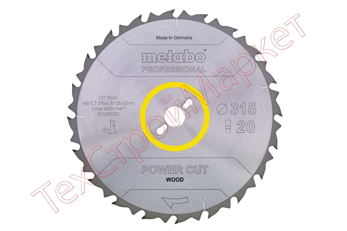 Диск пильный для PK300 и PKV300 (300х2,8/1,8х30 мм; Z28) Metabo