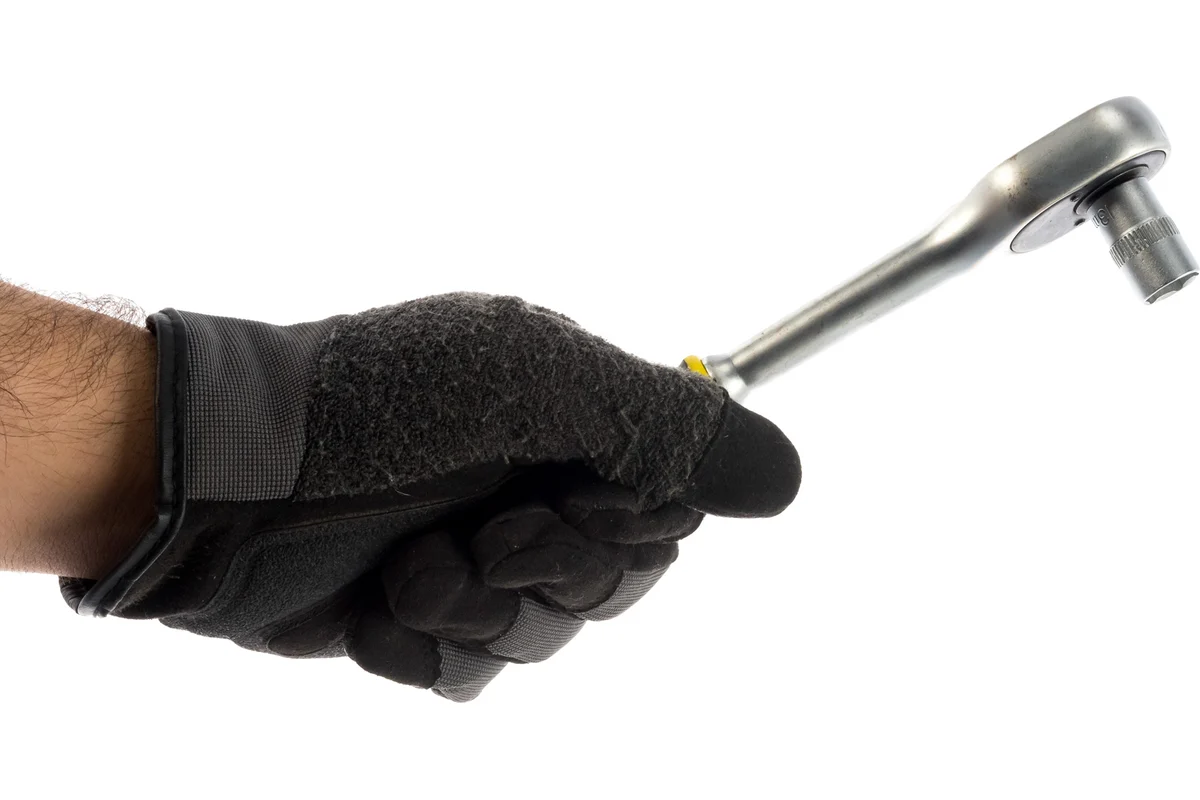 Набор:Торцовые головки (3/8") на пластиковом рельсе, трещотка, удлинитель, 10-24м STAYER "STANDARD"