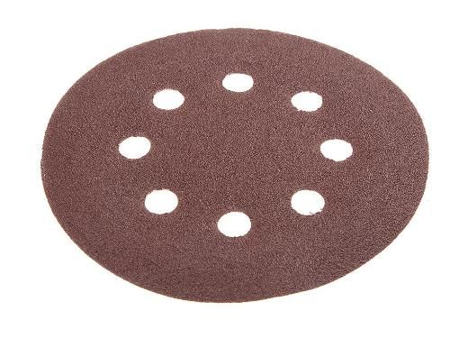 Круг шлифовальный P100 125мм из абразивной бумаги на велкро основе, 8 отверстий ,5шт STAYER