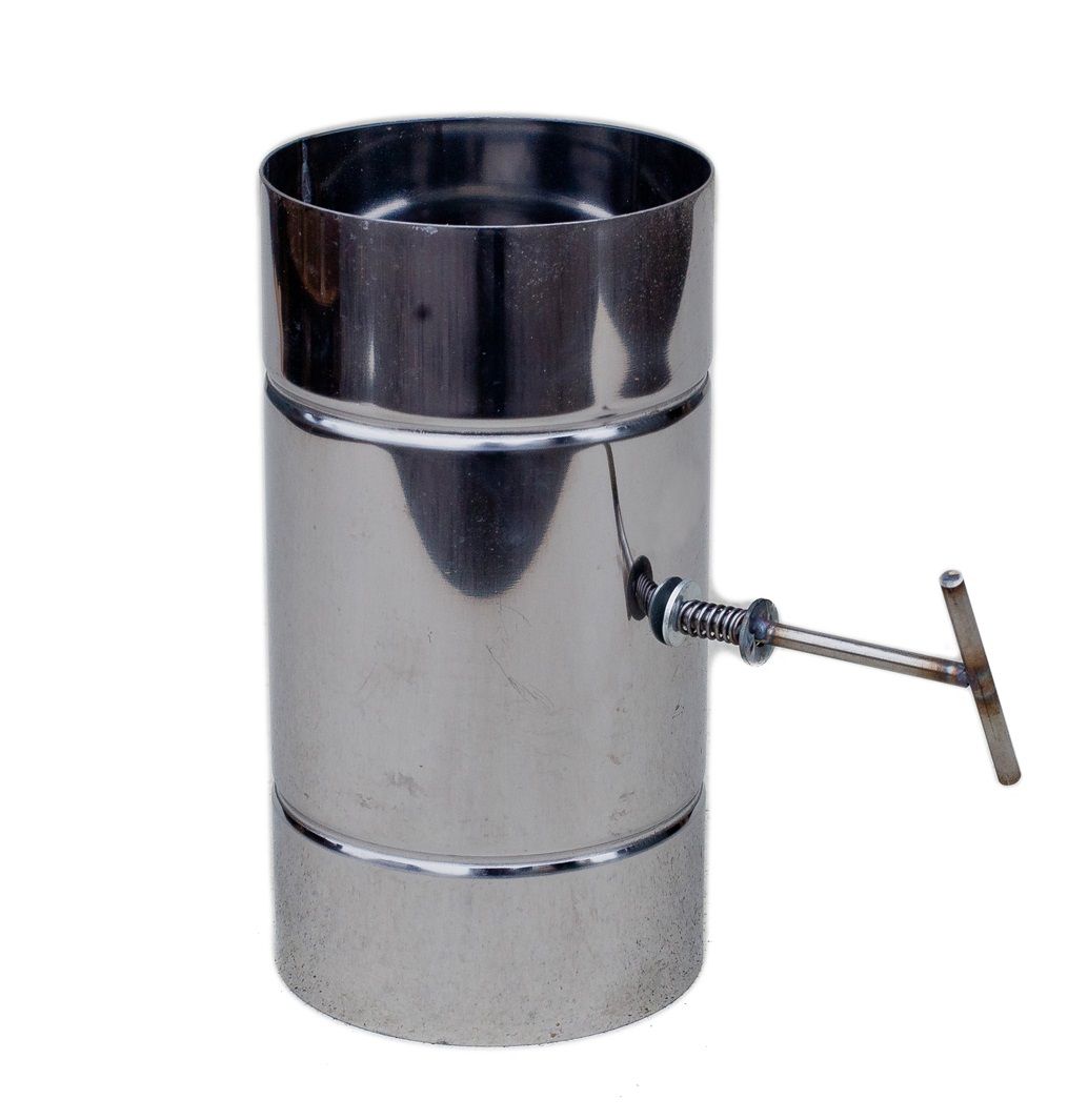 Шибер Поворотный d-150 (нерж ст.430/0,8мм)  Конденсат