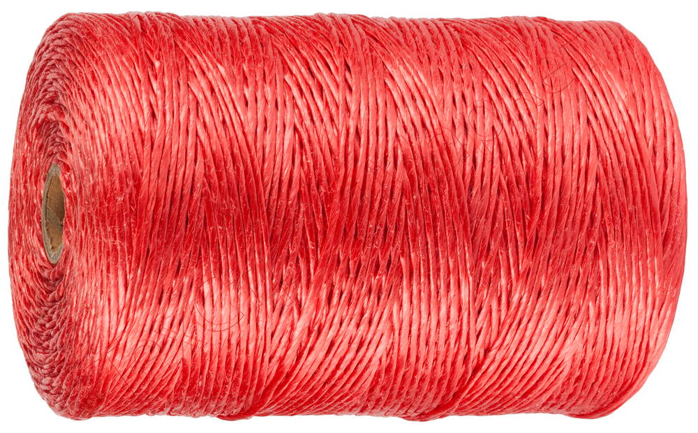 Шпагат ЗУБР многоцелевой полипропиленовый, красный, d=1,8 мм, 60 м, 50 кгс, 1,2 ктекс