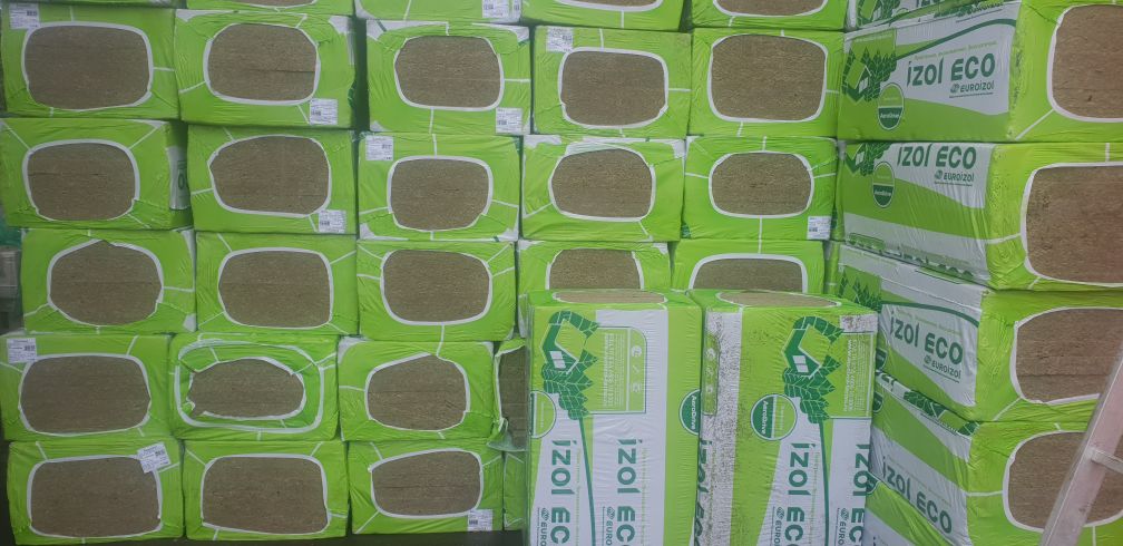 Утеплитель базальтовый Изол ECO 1000*600*100мм 4шт (2,4м2)