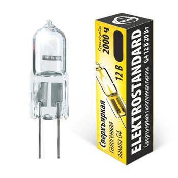 Лампа галогенная Elektrostandard JC 20Вт 12В G4 прозрачная сверхъяркая