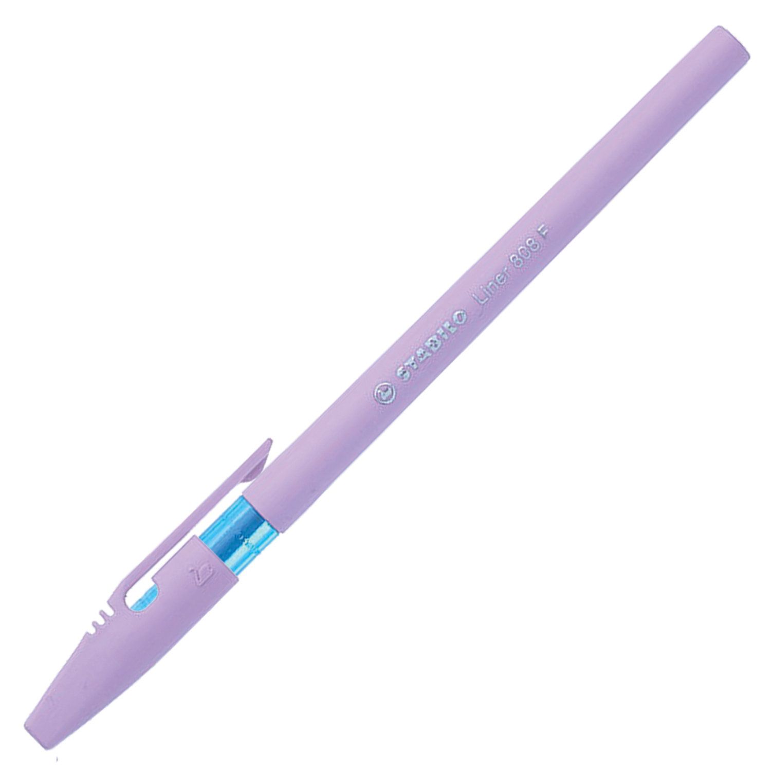Ручка шариковая STABILO "Liner Pastel", СИНЯЯ, корпус лавандовый, узел 0,7 мм, линия письма 0,3 мм, 808FP1041-6