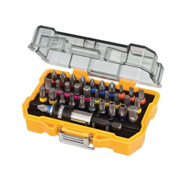 Набор бит DeWalt, 32шт: Pz1, Pz2(2x), Pz3, Ph1, Ph2(2x), Ph3, Sl 3.0, Sl 4,0 . Si5.0, Sl 6.5, H3, H4, H5, H