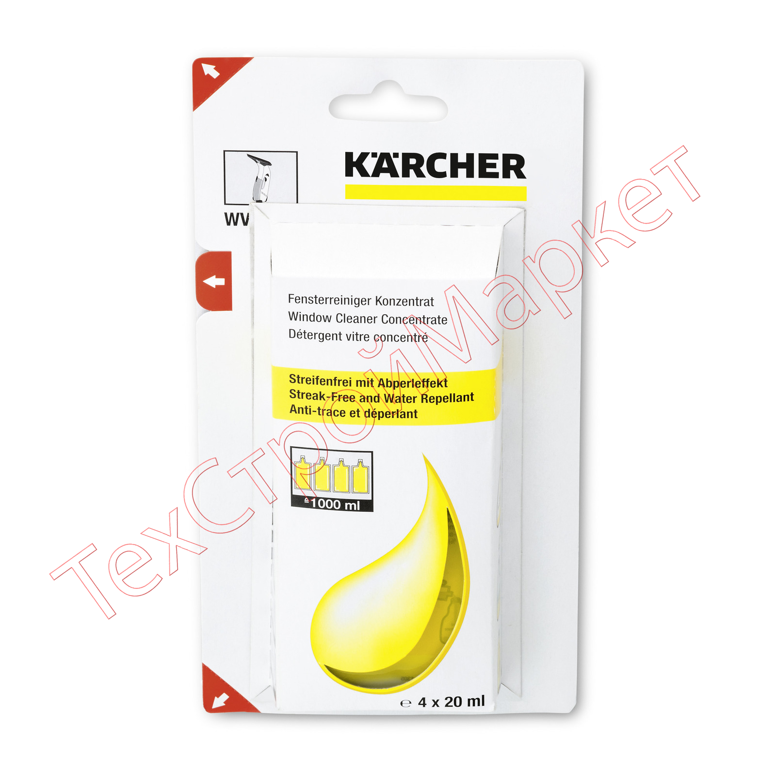 Концентрат средства для мойки окон Karcher RM 503 (4х20мл) 6.295-302.0