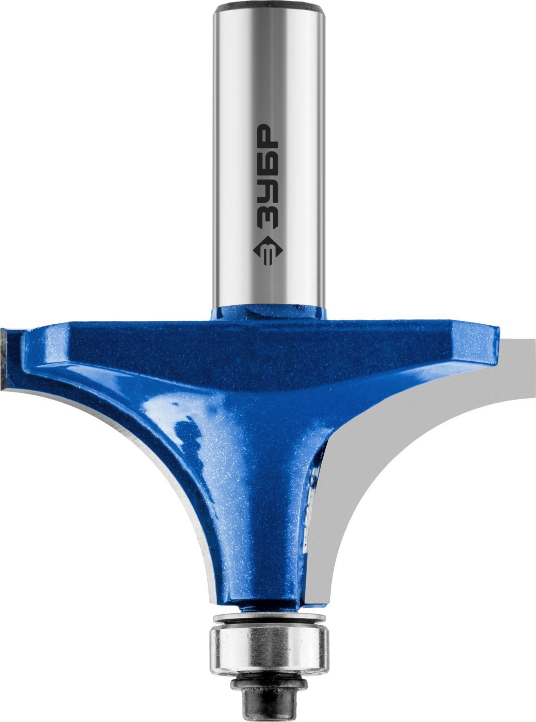 Фреза кромочная калевочная №1, D= 57,1мм, рабочая длина-29мм, радиус-22,2мм, хв.-12мм, d-12,7мм, ЗУБР Профессионал