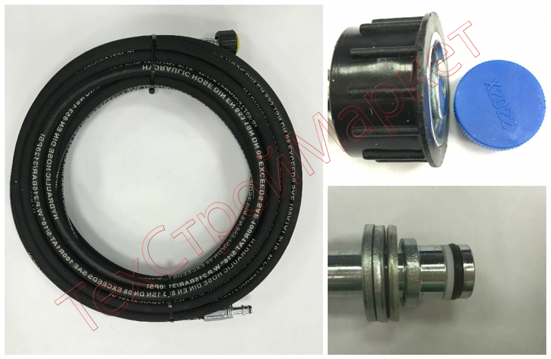 Шланг в/д d=06 Штуцер NEW * Фитинг (Г) 22х1,5 универсальный d=06 10 м