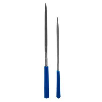 Набор надфилей КОБАЛЬТ трехгранных, № 1, 140х3, 160х4 мм