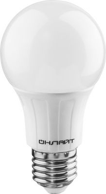 Лампа светодиодная ОНЛАЙТ OLL-A60-10-230-6.5K-E27 61 140