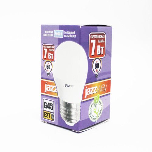 Лампа светодиодная Jazzway PLED-SP G45 7Вт 5000K 560 Lm E27 230/50 .1027887-2