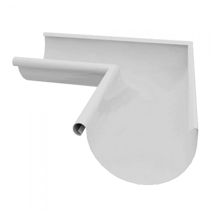 Угол жёлоб ВКУЖ 130/90/0,5 Ral 9016 