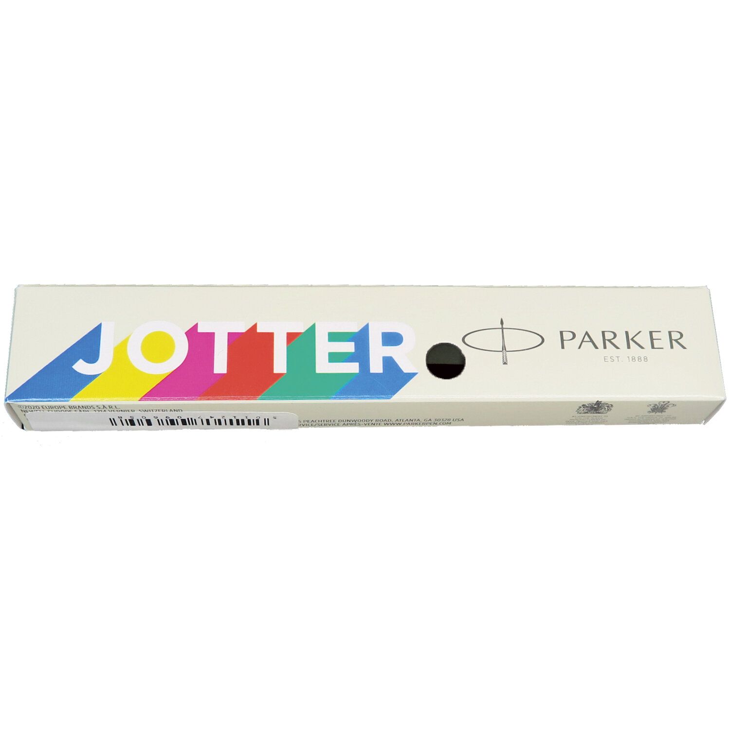 Ручка шариковая PARKER "Jotter Plastic CT", корпус синий, детали из нержавеющей стали, синяя, R0033170