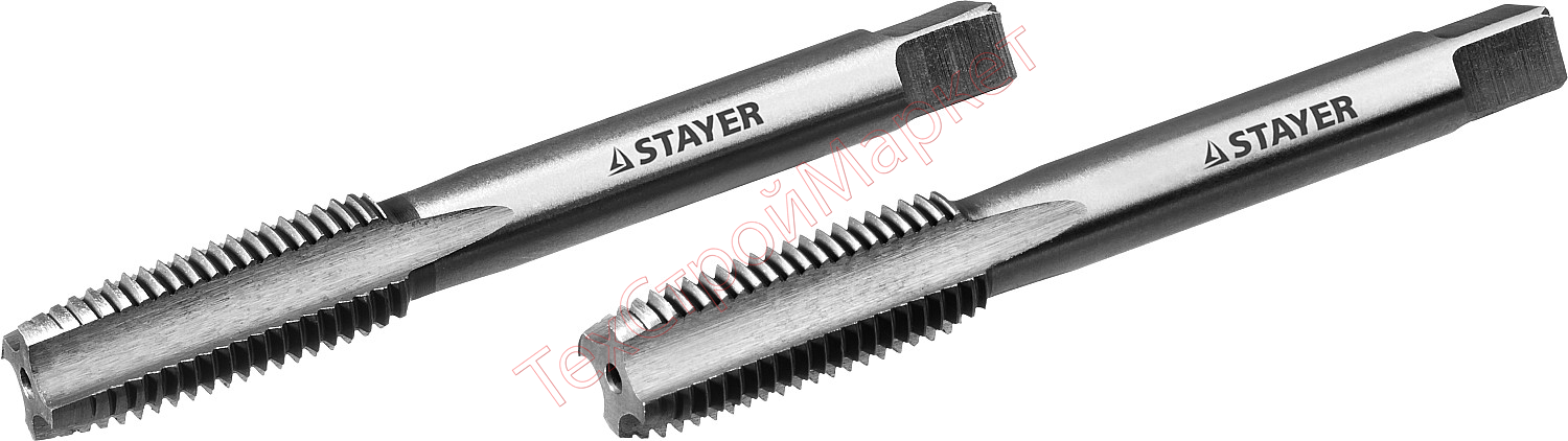Комплект метчиков STAYER "MASTER", сталь 9ХС, М12х1,75, 2 шт