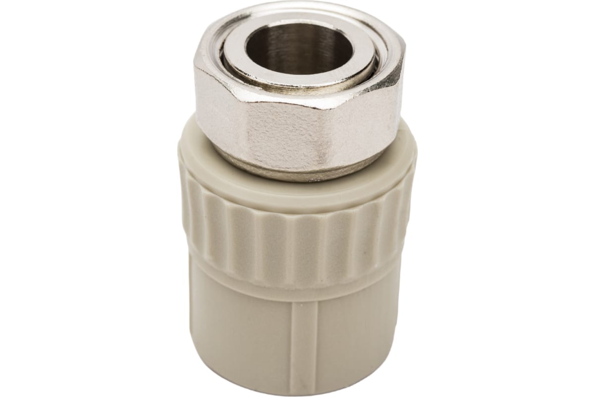 Муфта с накидной гайкой 20х1/2" (150/30) (Valfex) СЕРАЯ