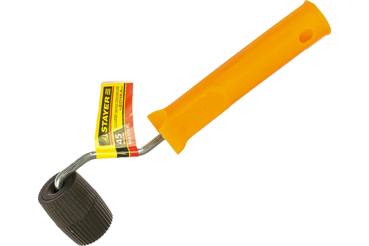 Валик прижимной БОЧКА в сборе, пластмассовый, бюгель 6мм, 45мм STAYER 