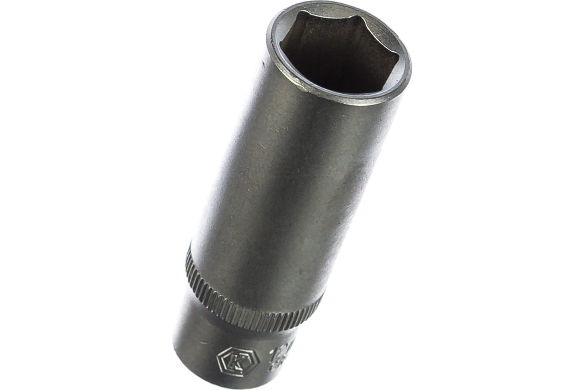 Головка торцевая глубокая 1/4", 12 мм, Cr-V КОБАЛЬТ