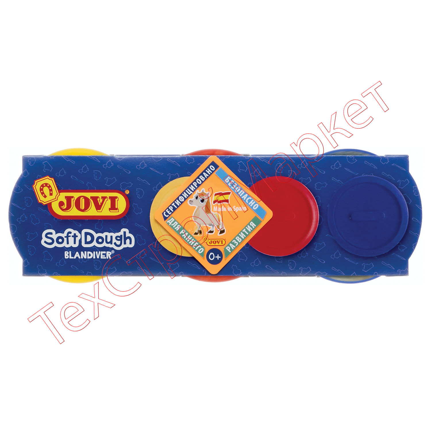 Пластилин на растительной основе JOVI (Испания), 3 цвета, 330 г, Blandiver, 403
