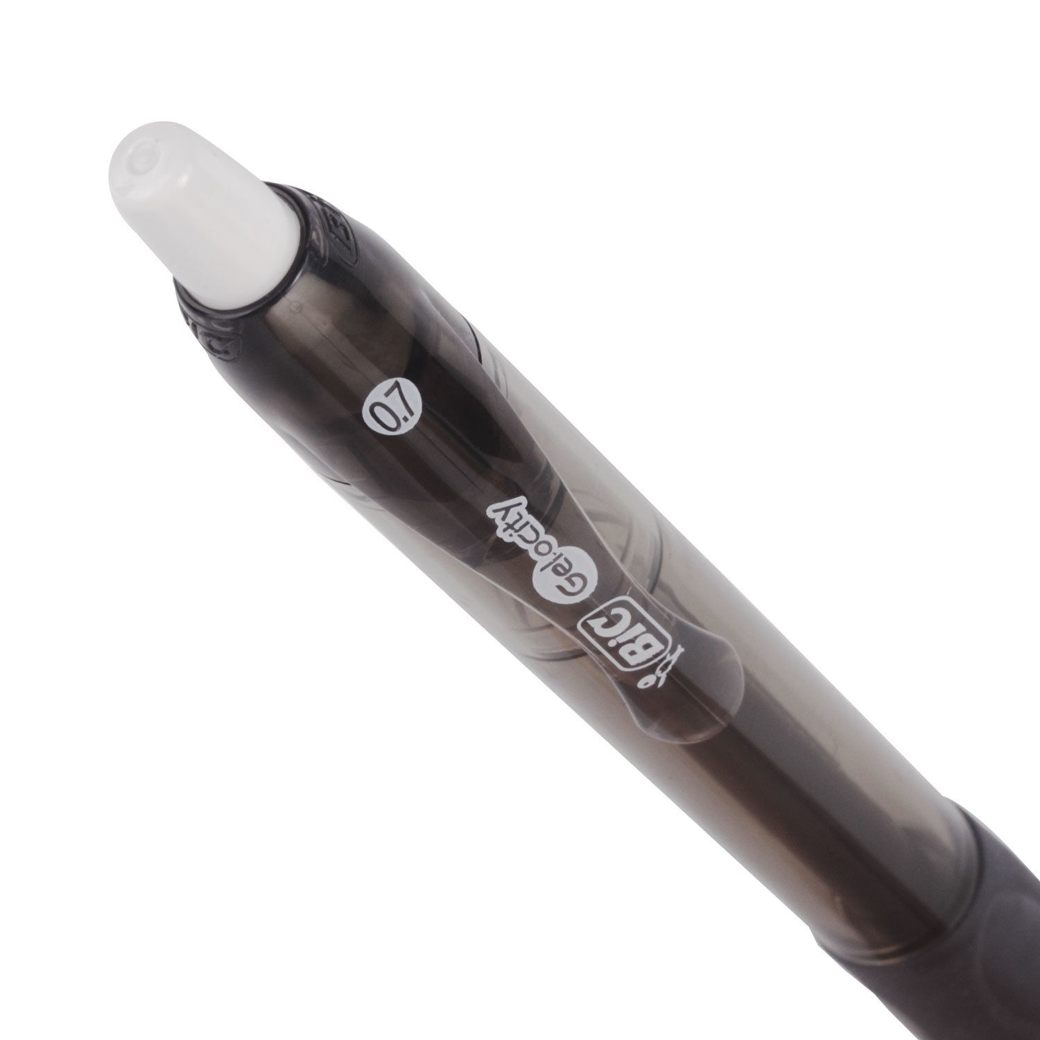 Ручка гелевая автоматическая с грипом BIC "Gelocity Original", ЧЕРНАЯ, узел 0,7 мм, линия письма 0,35 мм, 829157