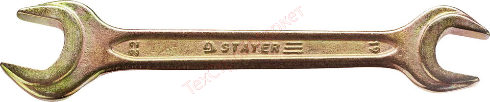Ключ рожковый гаечный  19 x 22 мм, STAYER