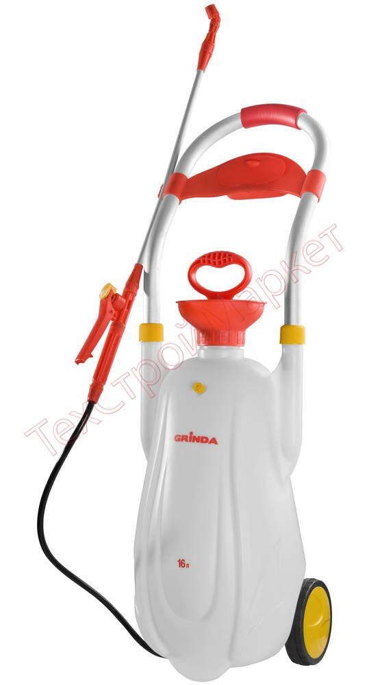 GRINDA опрыскиватель 16 л, на колёсах, с широкой горловиной