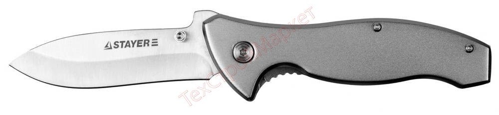 Нож STAYER "PROFI" складной, с металлической рукояткой, большой