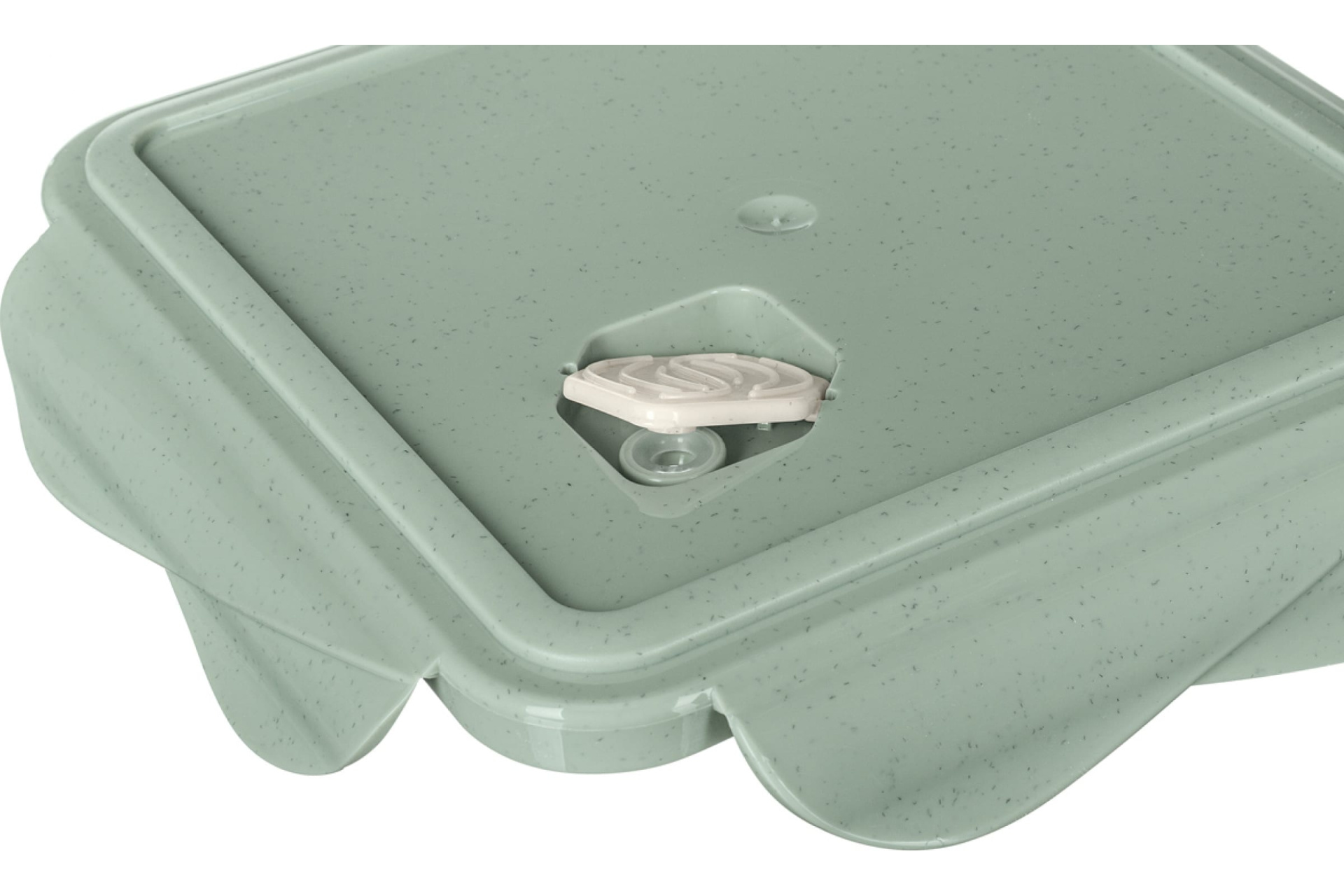 Контейнер для холодильника и микроволновой печи с клапаном Eco Style 1л (зеленый флэк)