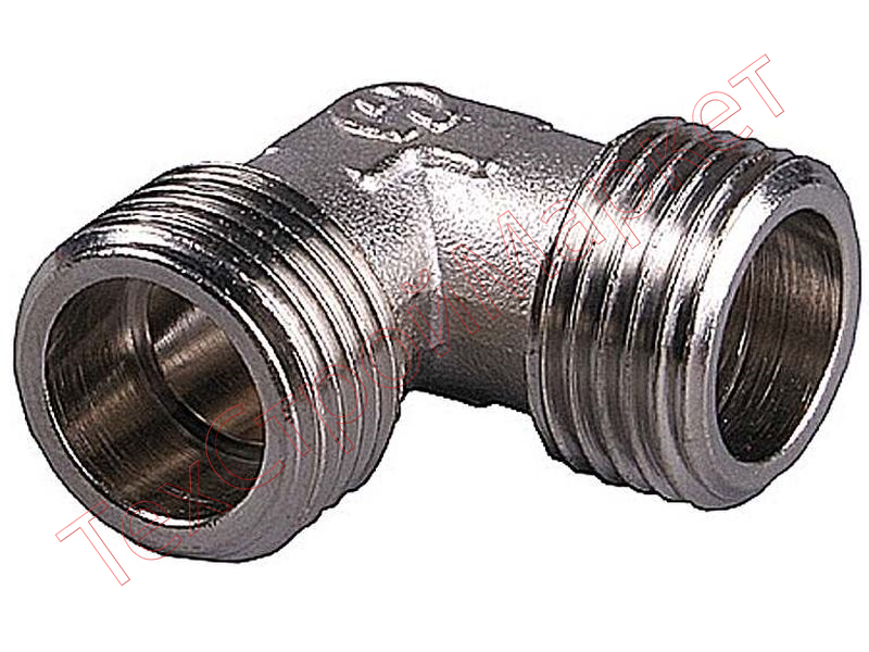 Уголок GENERAL FITTINGS никелированная латунь, ш/ш, 1/2"