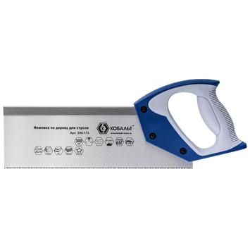 Ножовка по дереву КОБАЛЬТ 300 мм, для стусла, шаг 2 мм/ 12 TPI, закаленный зуб
