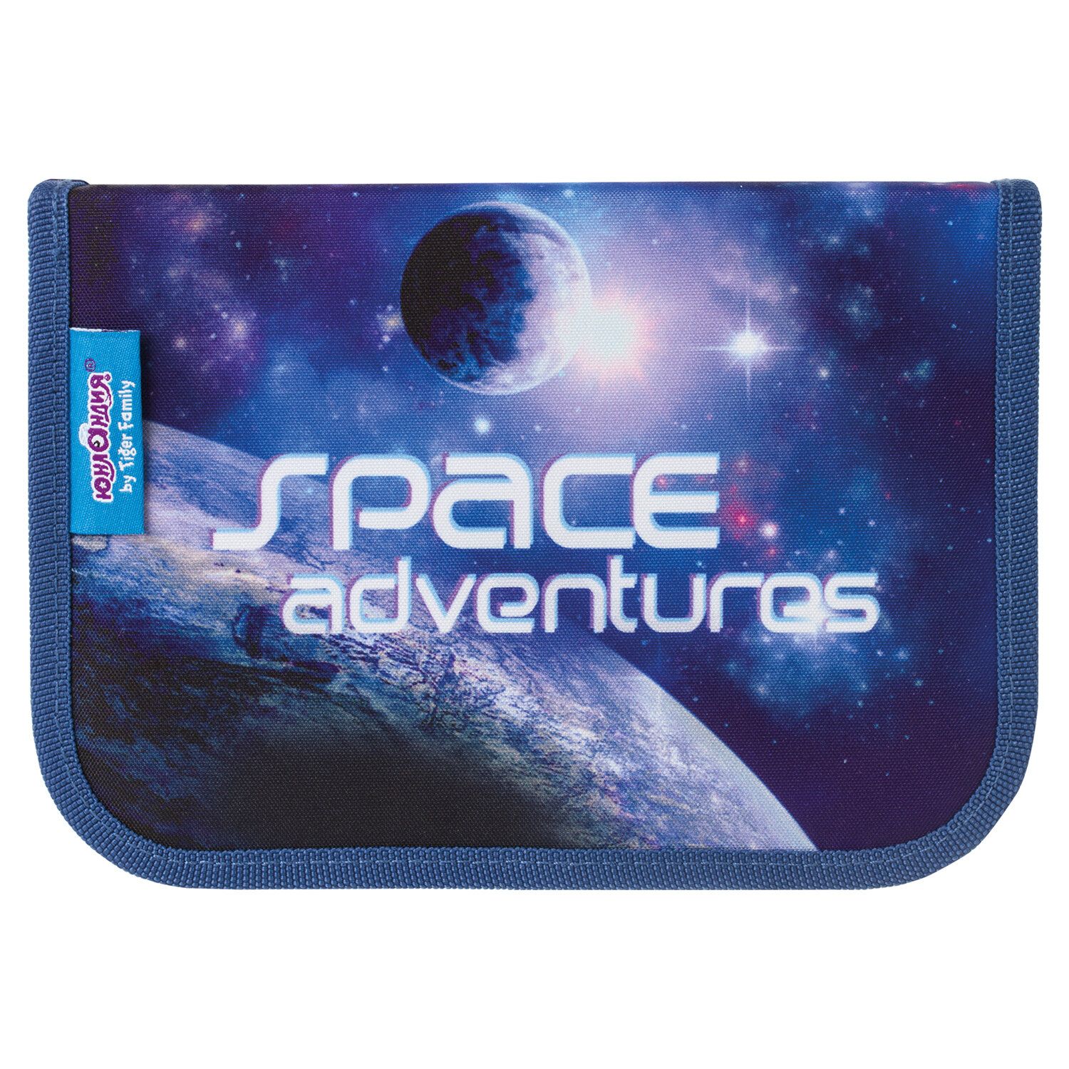 Пенал ЮНЛАНДИЯ by TIGER FAMILY 1 отделение, 1 откидная планка, ткань, "Space adventures", 20х14х4 см, 229990