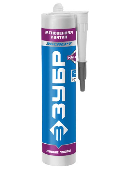 Клей монтажный ЗУБР, мгновенная хватка, 300мл