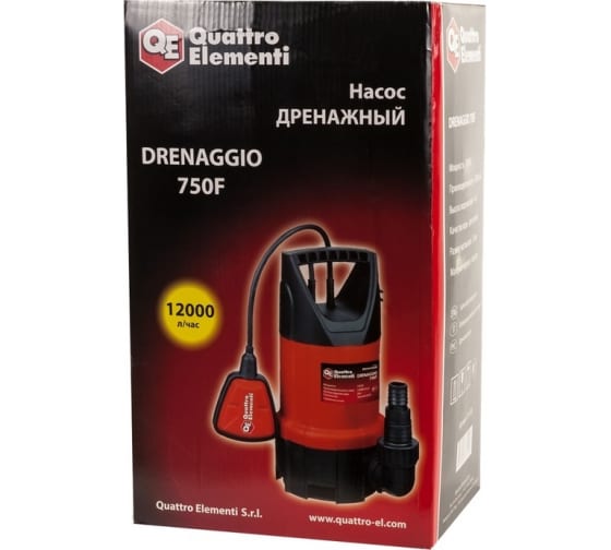 Насос дренажный  QUATTRO ELEMENTI Drenaggio  750 F