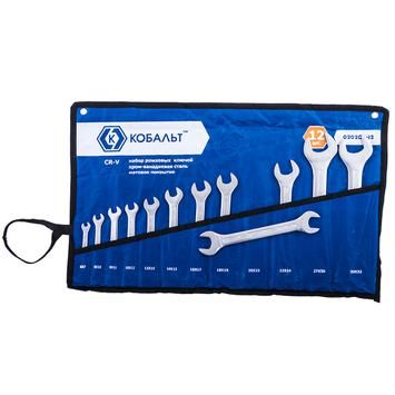 Набор ключей рожковых КОБАЛЬТ 6x7,8x10,9x11,10x12,12x13,14x15,16x17,18x19,20x22,22x24,27x30,30x32 мм