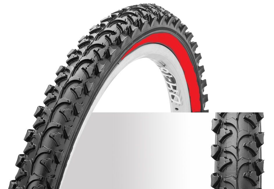Велопокрышка с красной полосой H-518 S108048 26" х 1.95
