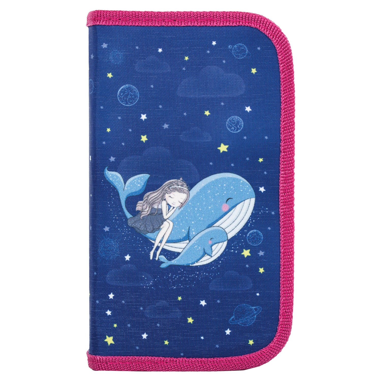 Пенал BRAUBERG, 2 отделения, ткань, 19х11 см, Ocean dream, 270178