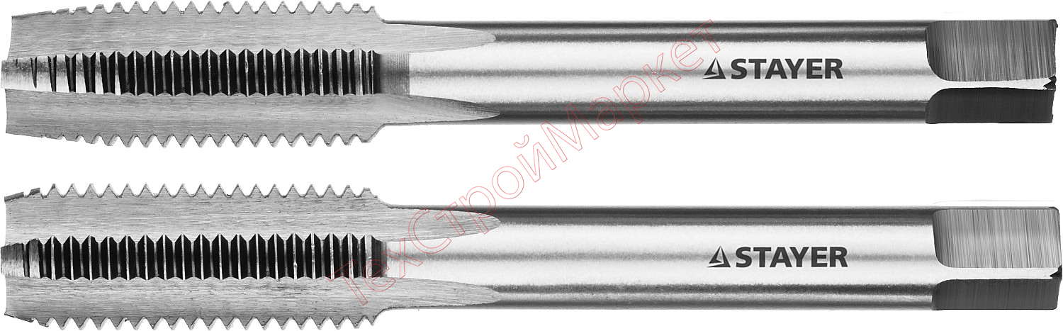 Комплект метчиков STAYER "MASTER", сталь 9ХС, М12х1,75, 2 шт