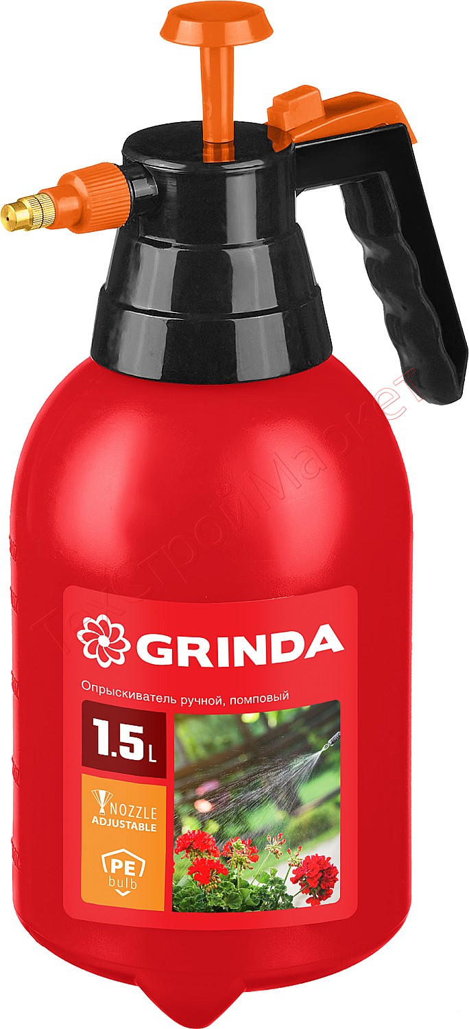 GRINDA PS-1.5 опрыскиватель 1,5 л, ручной, помповый, колба из полиэтилена