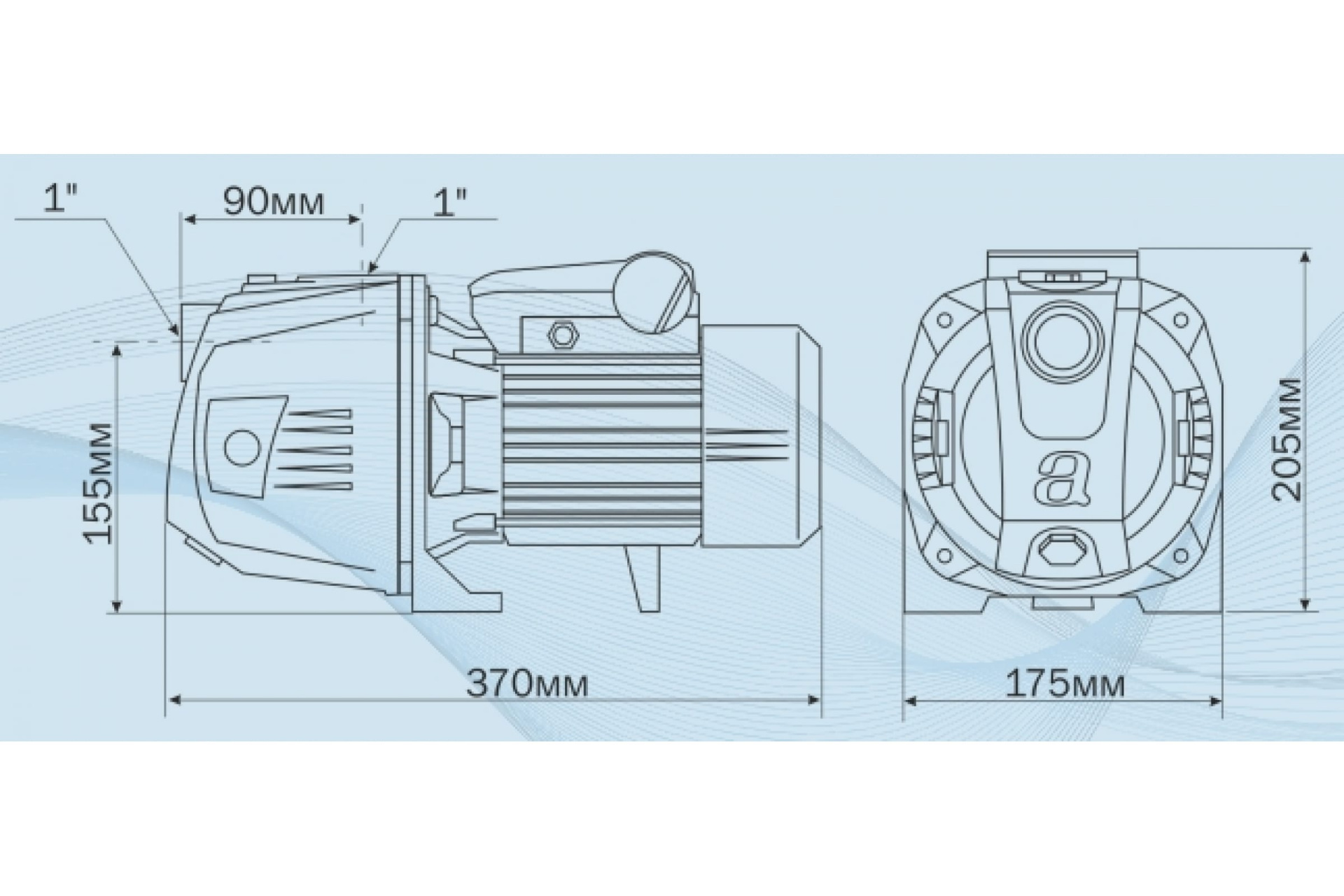 Насос поверхностный AQUARIO AJC-81