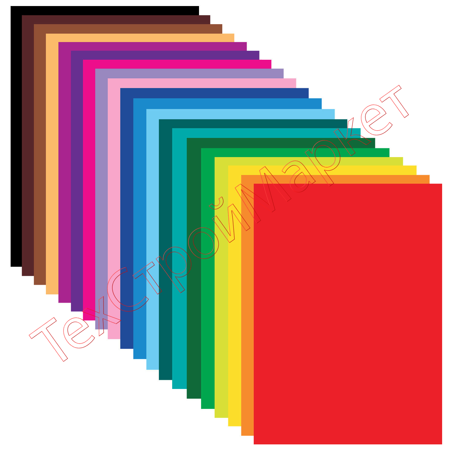 Цветная бумага БОЛЬШОГО ФОРМАТА (297х420 мм), А3, мелованная, 20 цветов, папка, ОСТРОВ СОКРОВИЩ, 129546