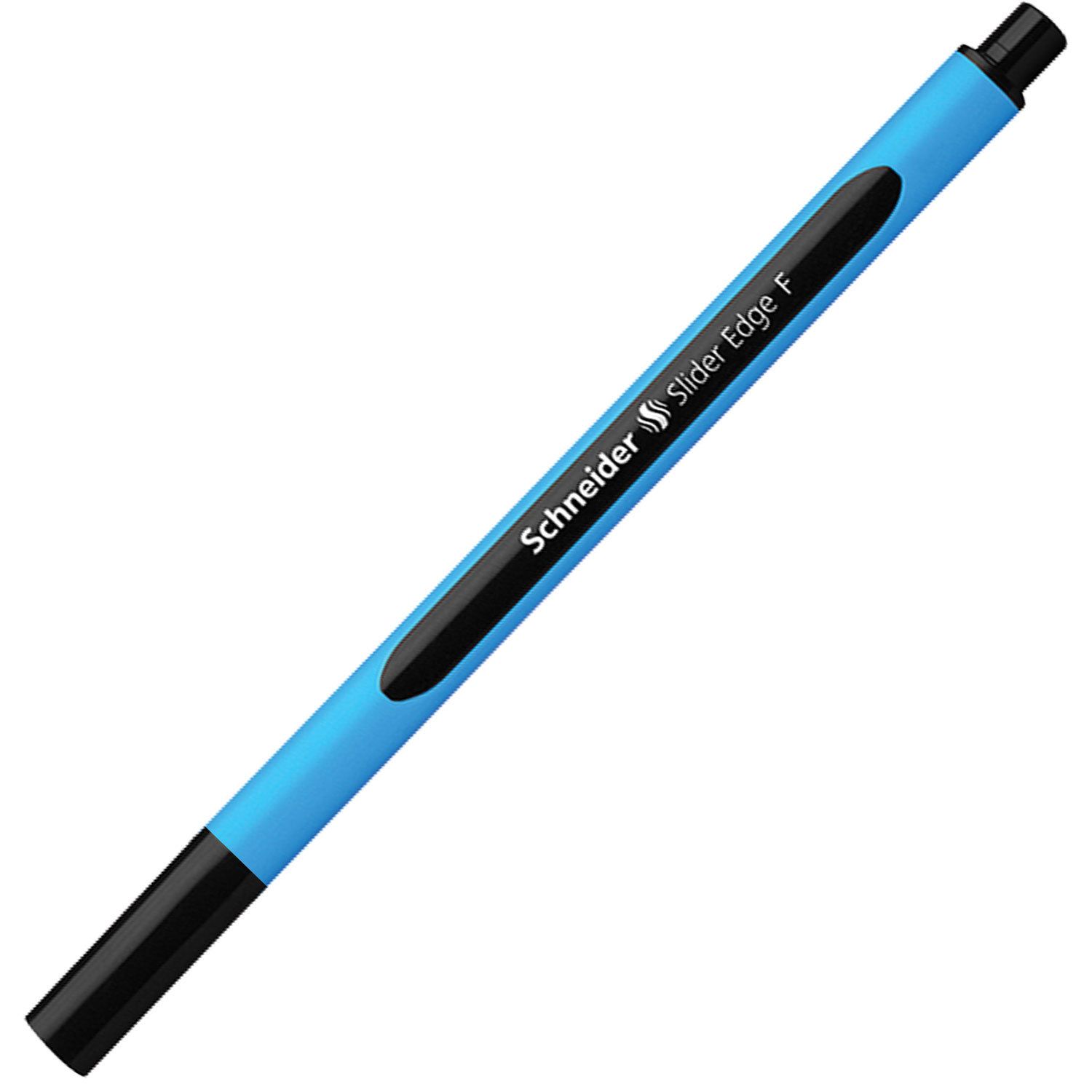 Ручка шариковая SCHNEIDER (Германия) "Slider Edge F", ЧЕРНАЯ, трехгранная, узел 0,8 мм, линия письма 0,4 мм, 152001