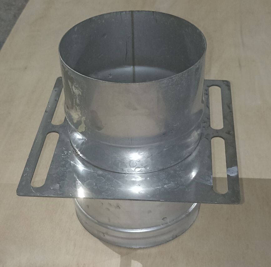 Площадка монтажная одностенная d=115 Н=180мм (430/0,8мм)