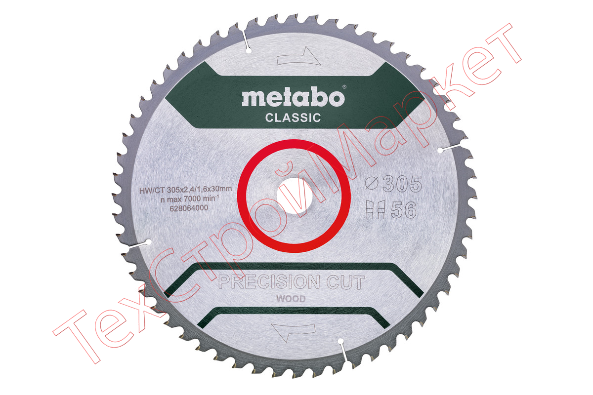 Диск пильный HM (305x30 мм; 56WZ) для торцовочных пил Metabo