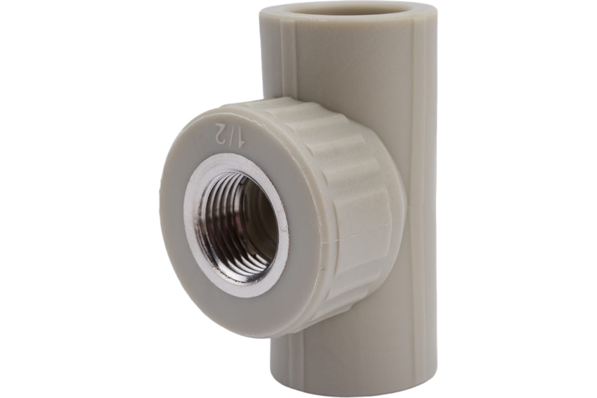 Тройник переходной с внутренней резьбой 25х1/2"х25 (60/15) (Valfex) СЕРЫЙ