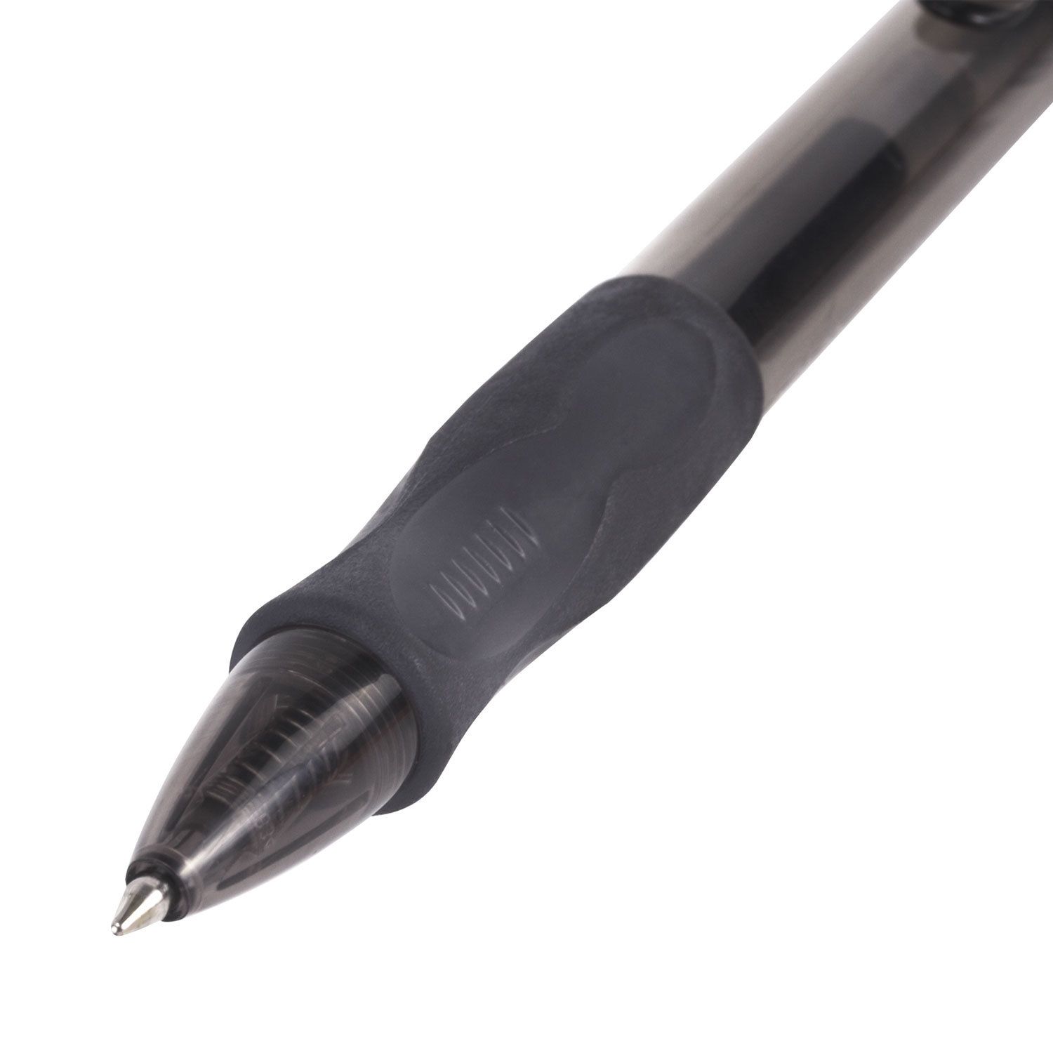 Ручка гелевая автоматическая с грипом BIC "Gelocity Original", ЧЕРНАЯ, узел 0,7 мм, линия письма 0,35 мм, 829157