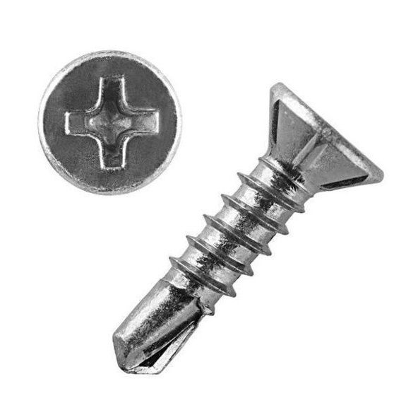 Саморез 3,9х19 белые оконные (Р)